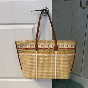 Tory Burch Woven Tote Bag